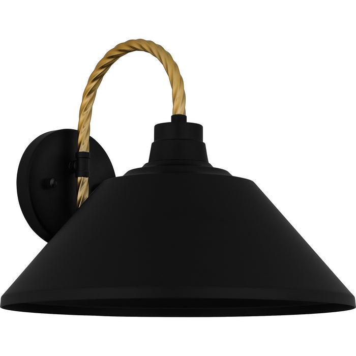 Quoizel LSH8414MBK One Light Outdoor Lantern, Matte Black