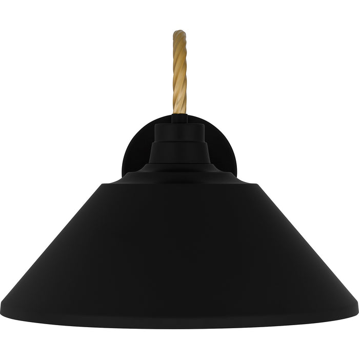 Quoizel LSH8414MBK One Light Outdoor Lantern, Matte Black