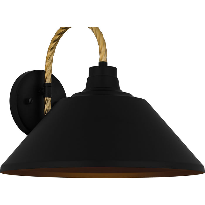 Quoizel LSH8414MBK One Light Outdoor Lantern, Matte Black
