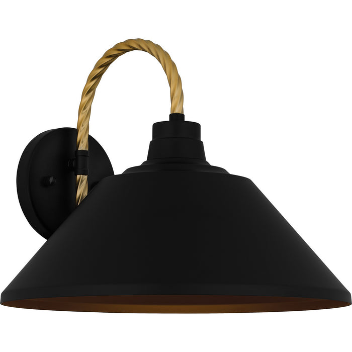 Quoizel LSH8414MBK One Light Outdoor Lantern, Matte Black