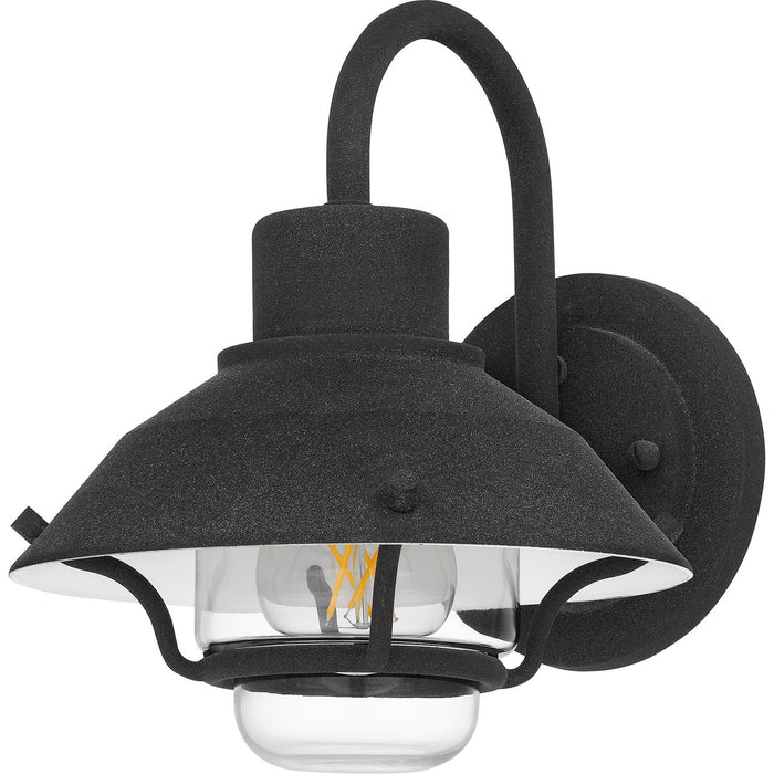 Quoizel LVL8408MB One Light Outdoor Wall Mount, Mottled Black