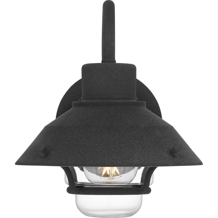 Quoizel LVL8408MB One Light Outdoor Wall Mount, Mottled Black