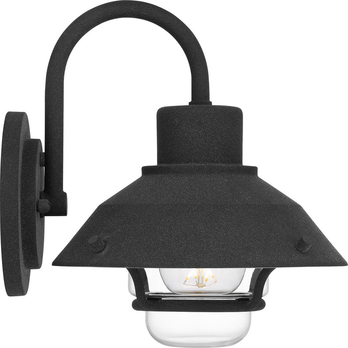 Quoizel LVL8408MB One Light Outdoor Wall Mount, Mottled Black