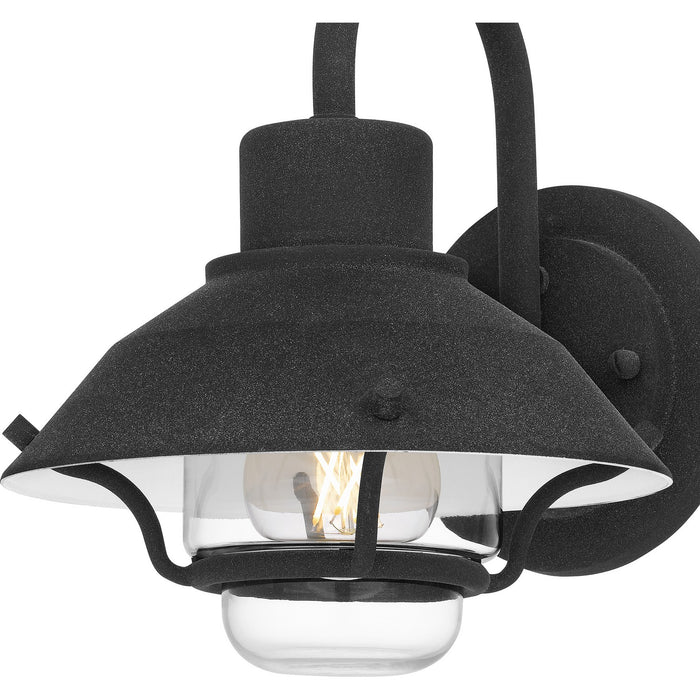 Quoizel LVL8408MB One Light Outdoor Wall Mount, Mottled Black