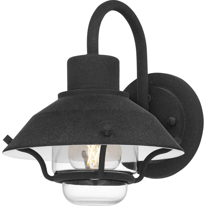 Quoizel LVL8408MB One Light Outdoor Wall Mount, Mottled Black