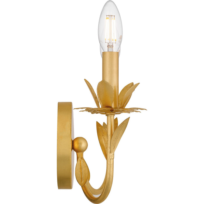 Quoizel MAA8712GFL Two Light Wall Sconce, Gold Leaf