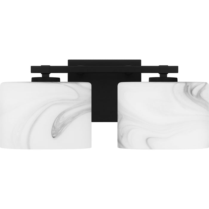 Quoizel MTH8615MBK Two Light Bath, Matte Black