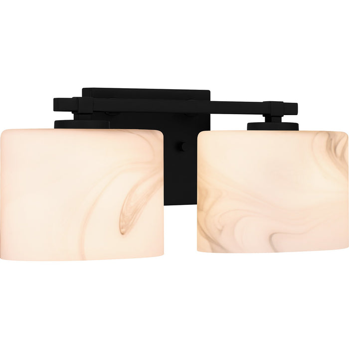 Quoizel MTH8615MBK Two Light Bath, Matte Black