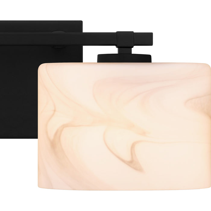 Quoizel MTH8615MBK Two Light Bath, Matte Black