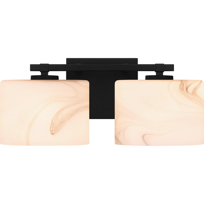 Quoizel MTH8615MBK Two Light Bath, Matte Black