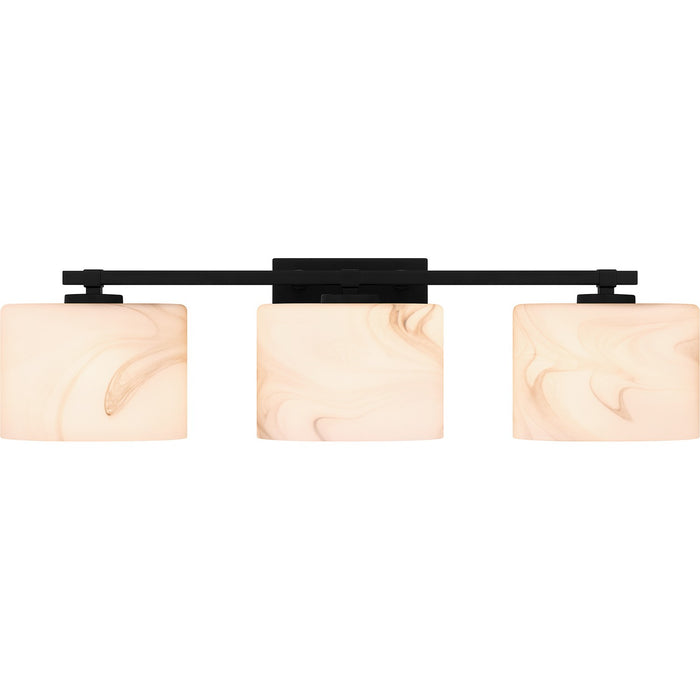 Quoizel MTH8624MBK Three Light Bath, Matte Black