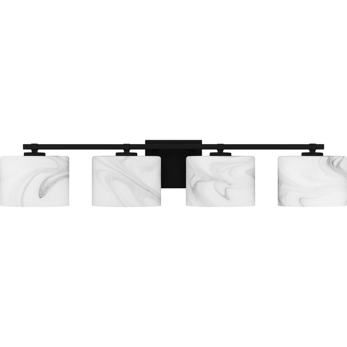 Quoizel MTH8632MBK Four Light Bath, Matte Black