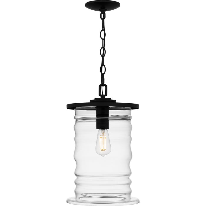 Quoizel NAD1910MBK One Light Outdoor Hanging Lantern, Matte Black