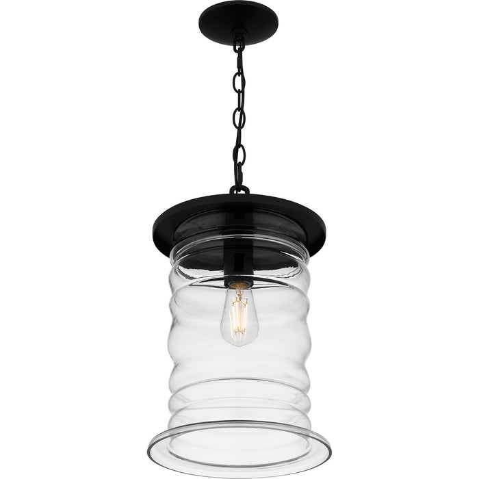 Quoizel NAD1910MBK One Light Outdoor Hanging Lantern, Matte Black