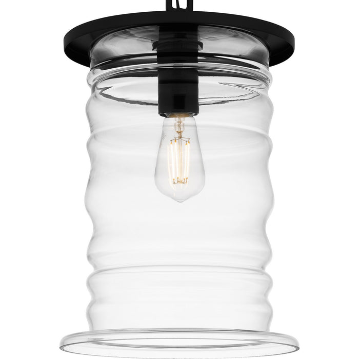 Quoizel NAD1910MBK One Light Outdoor Hanging Lantern, Matte Black
