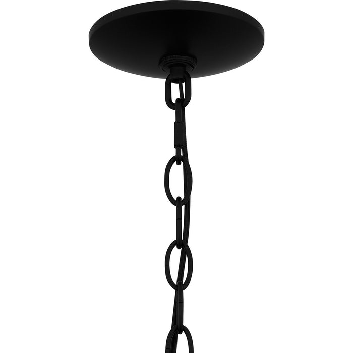 Quoizel NAD1910MBK One Light Outdoor Hanging Lantern, Matte Black