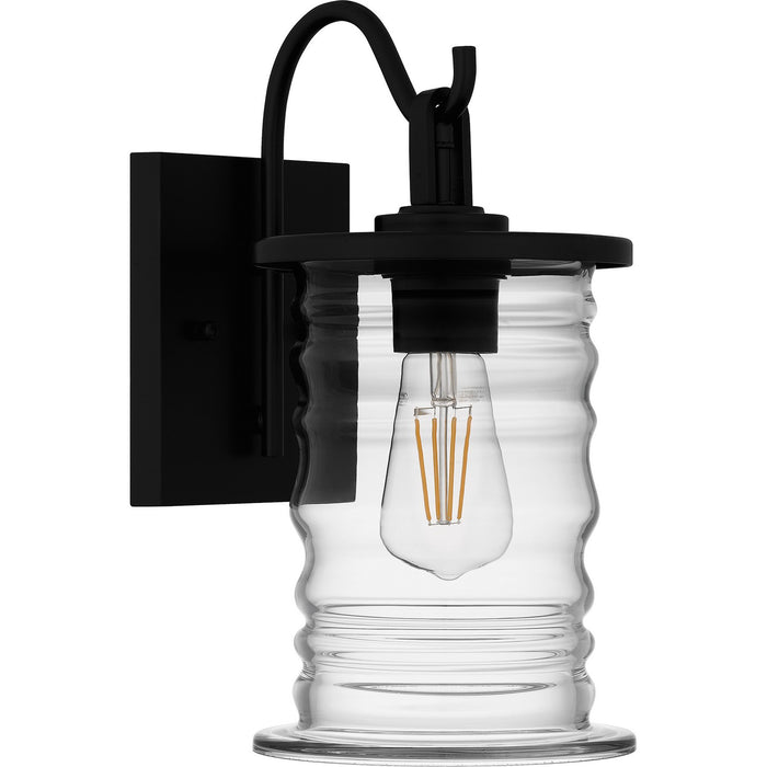 Quoizel NAD8406MBK One Light Outdoor Wall Mount, Matte Black