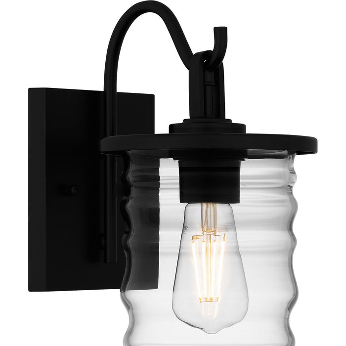 Quoizel NAD8406MBK One Light Outdoor Wall Mount, Matte Black