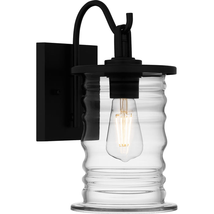 Quoizel NAD8406MBK One Light Outdoor Wall Mount, Matte Black