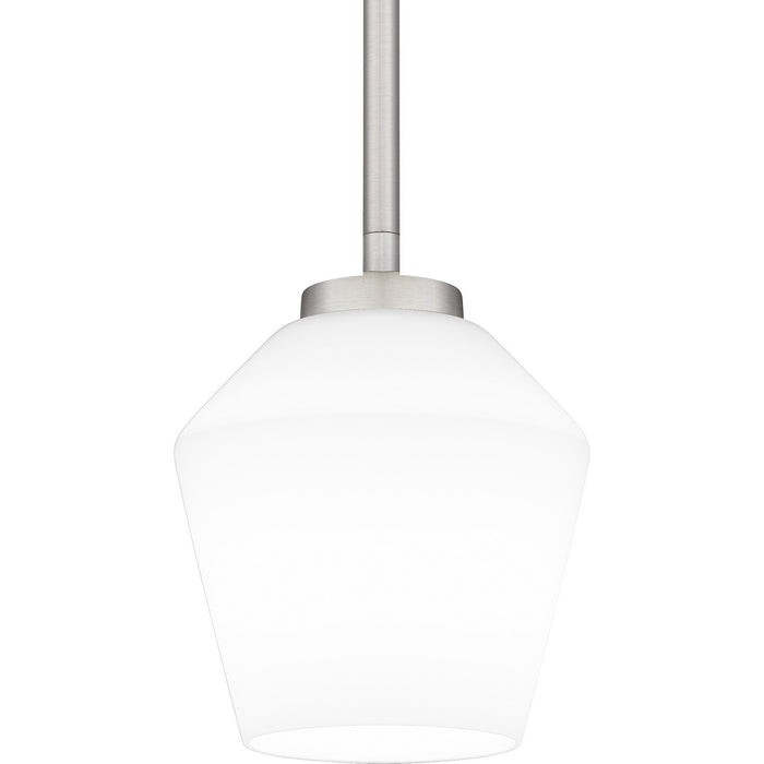 Quoizel NIE1505BN One Light Mini Pendant, Brushed Nickel
