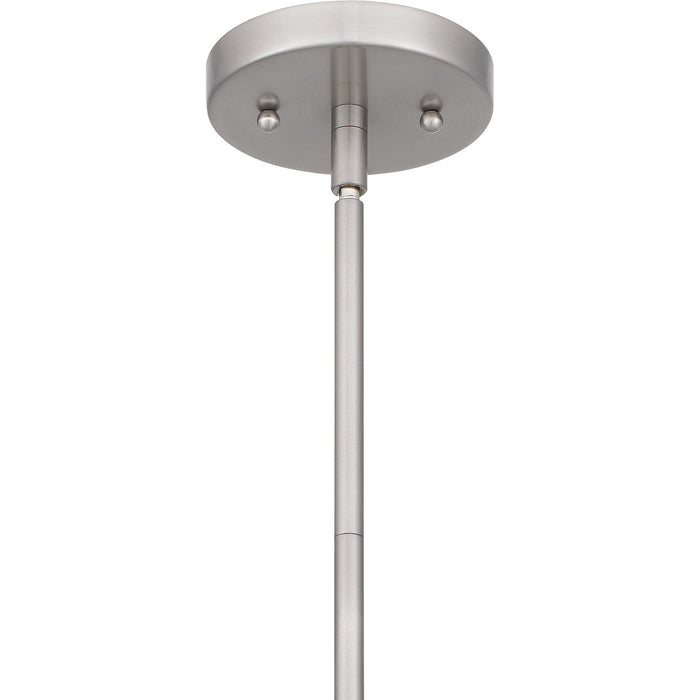 Quoizel NIE1505BN One Light Mini Pendant, Brushed Nickel