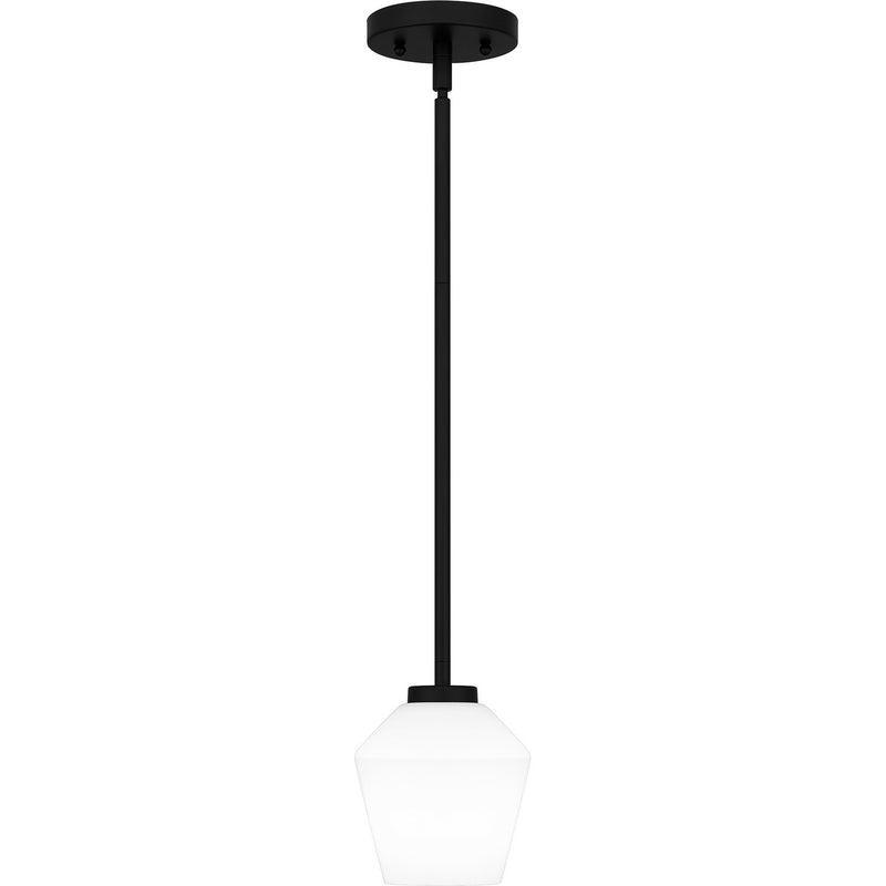Quoizel NIE1505MBK One Light Mini Pendant, Matte Black