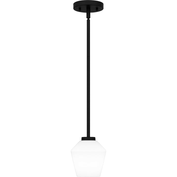 Quoizel NIE1505MBK One Light Mini Pendant, Matte Black