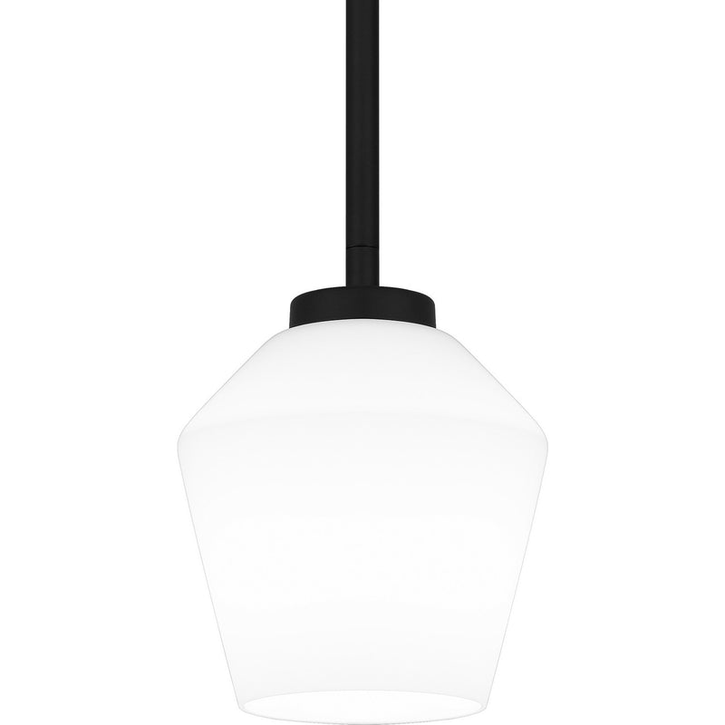 Quoizel NIE1505MBK One Light Mini Pendant, Matte Black