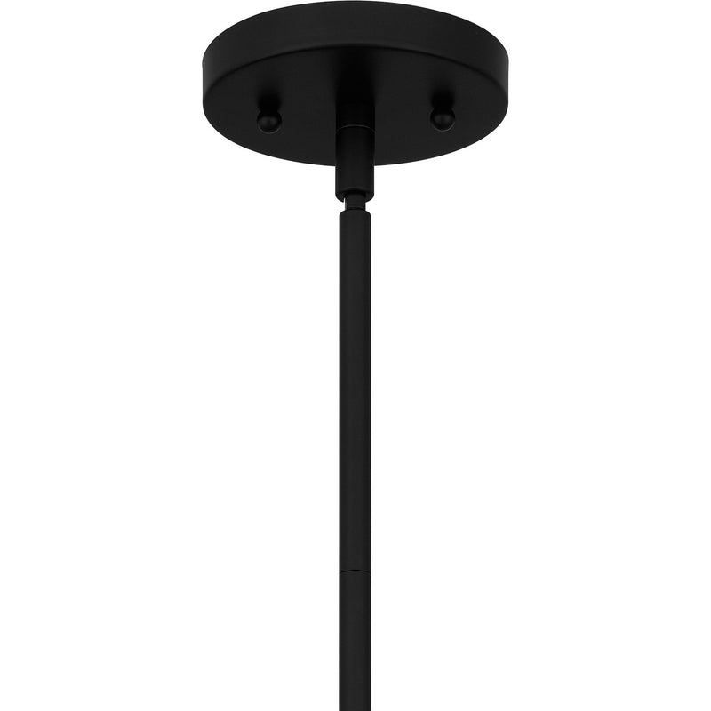 Quoizel NIE1505MBK One Light Mini Pendant, Matte Black