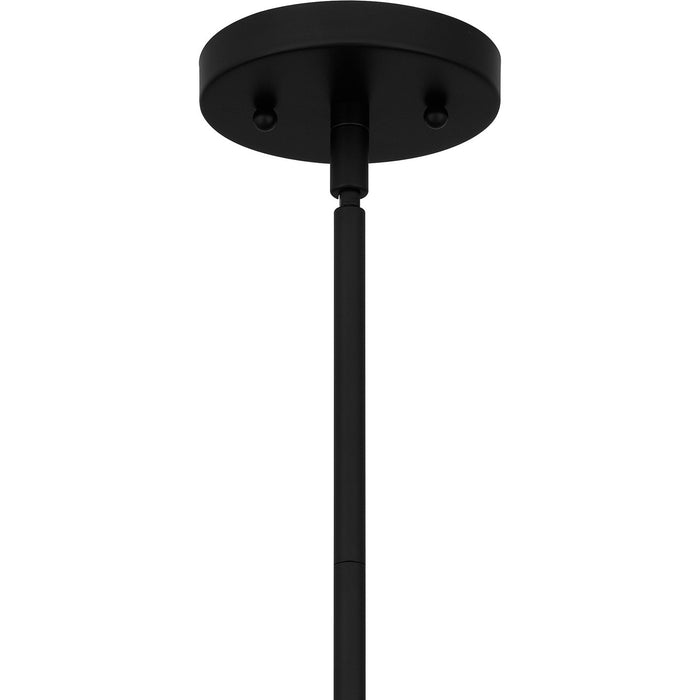 Quoizel NIE1505MBK One Light Mini Pendant, Matte Black