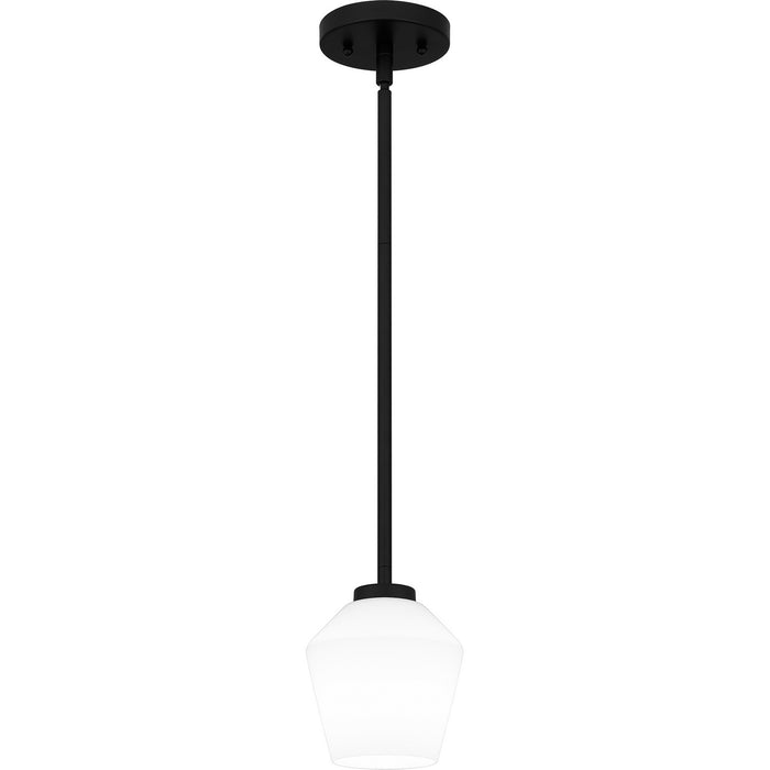 Quoizel NIE1505MBK One Light Mini Pendant, Matte Black