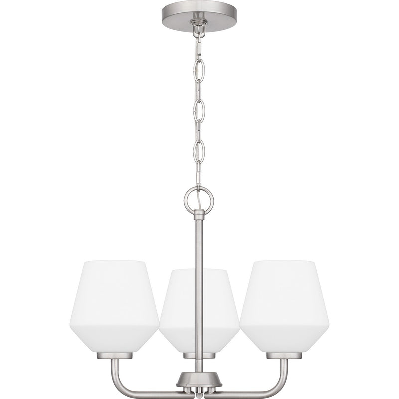Quoizel NIE2817BN Three Light Pendant, Brushed Nickel
