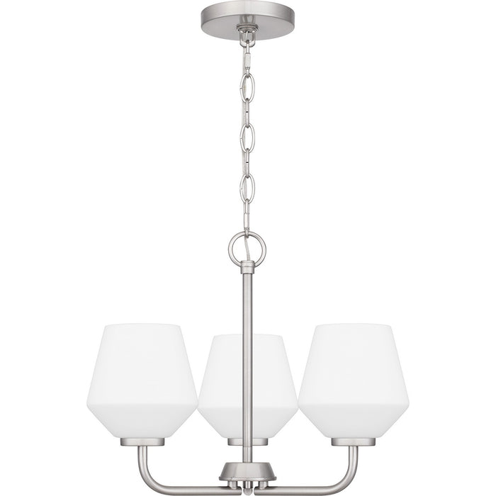 Quoizel NIE2817BN Three Light Pendant, Brushed Nickel