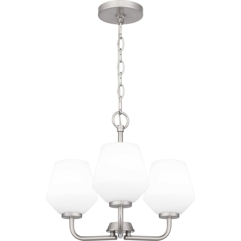 Quoizel NIE2817BN Three Light Pendant, Brushed Nickel