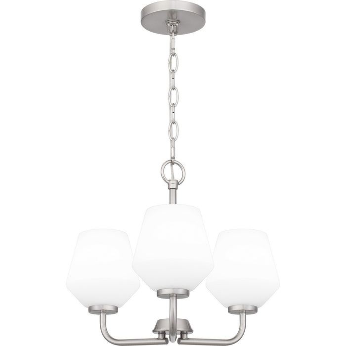Quoizel NIE2817BN Three Light Pendant, Brushed Nickel
