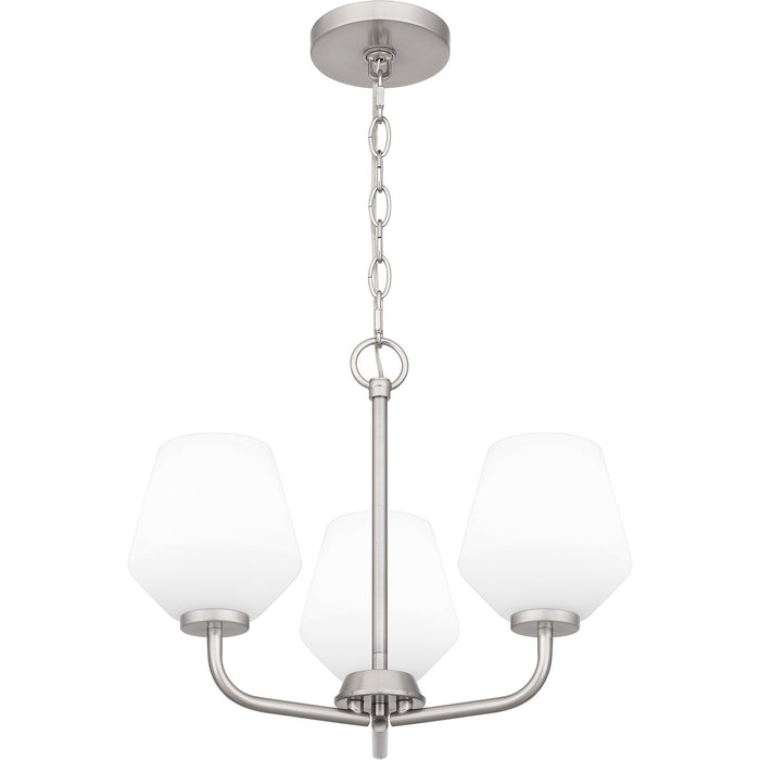 Quoizel NIE2817BN Three Light Pendant, Brushed Nickel