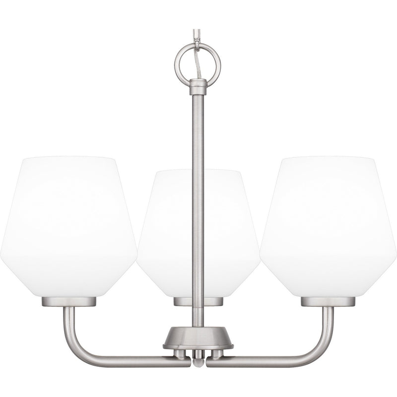 Quoizel NIE2817BN Three Light Pendant, Brushed Nickel