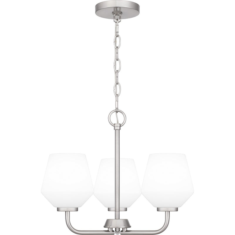 Quoizel NIE2817BN Three Light Pendant, Brushed Nickel