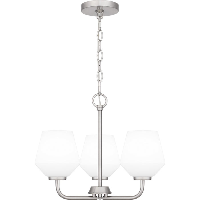 Quoizel NIE2817BN Three Light Pendant, Brushed Nickel