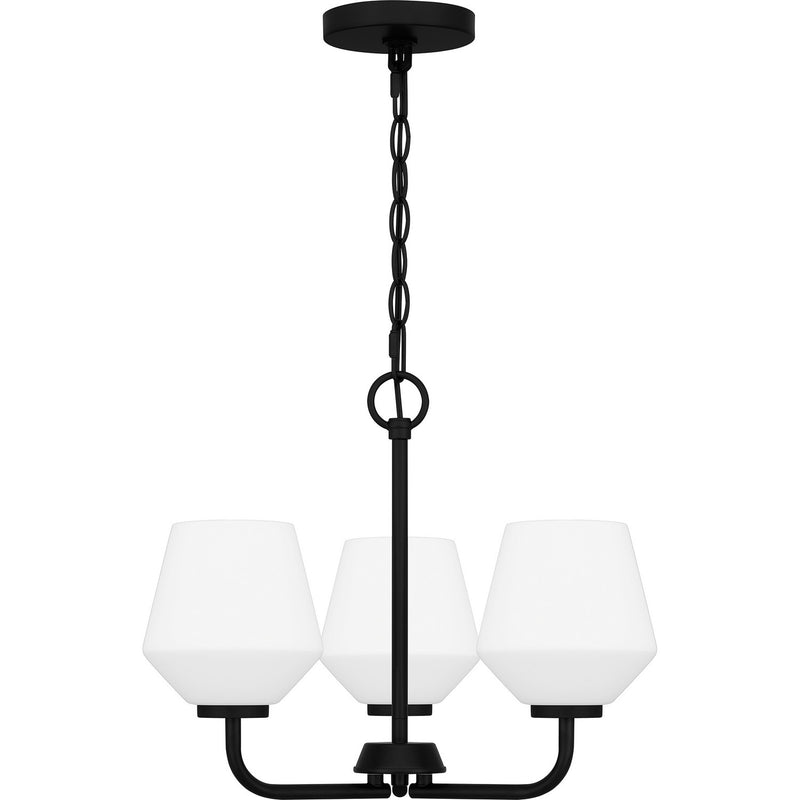 Quoizel NIE2817MBK Three Light Pendant, Matte Black