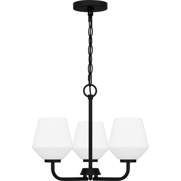 Quoizel NIE2817MBK Three Light Pendant, Matte Black