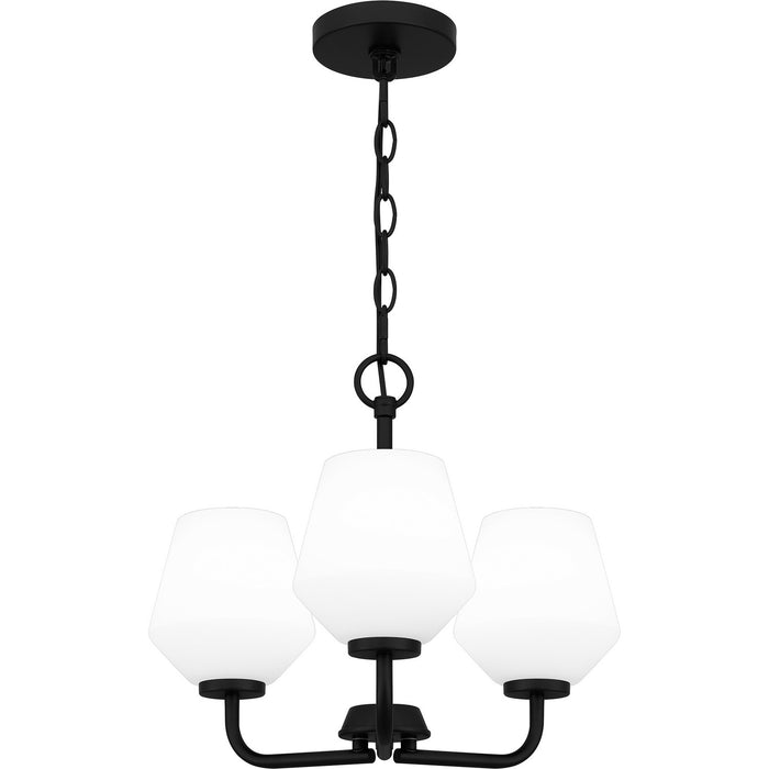 Quoizel NIE2817MBK Three Light Pendant, Matte Black