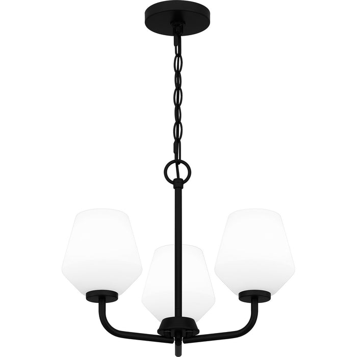 Quoizel NIE2817MBK Three Light Pendant, Matte Black