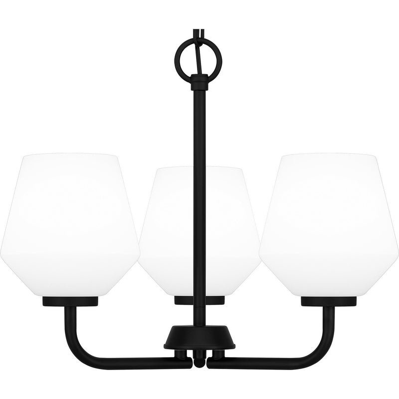 Quoizel NIE2817MBK Three Light Pendant, Matte Black