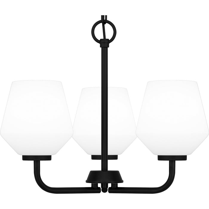 Quoizel NIE2817MBK Three Light Pendant, Matte Black