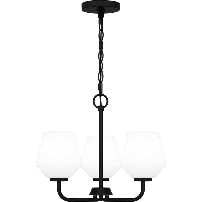 Quoizel NIE2817MBK Three Light Pendant, Matte Black