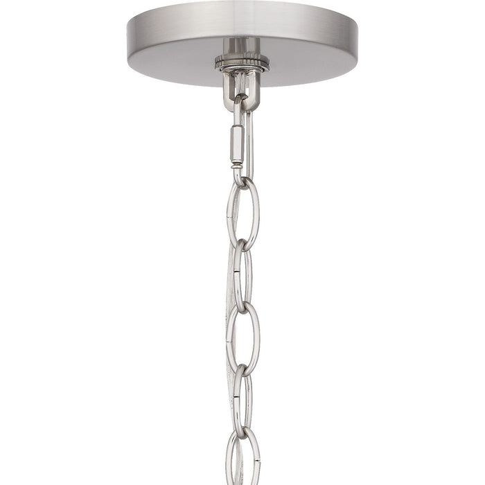 Quoizel NIE5025BN Five Light Chandelier, Brushed Nickel