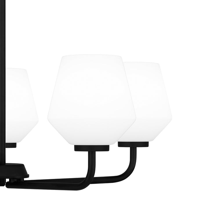 Quoizel NIE5025MBK Five Light Chandelier, Matte Black