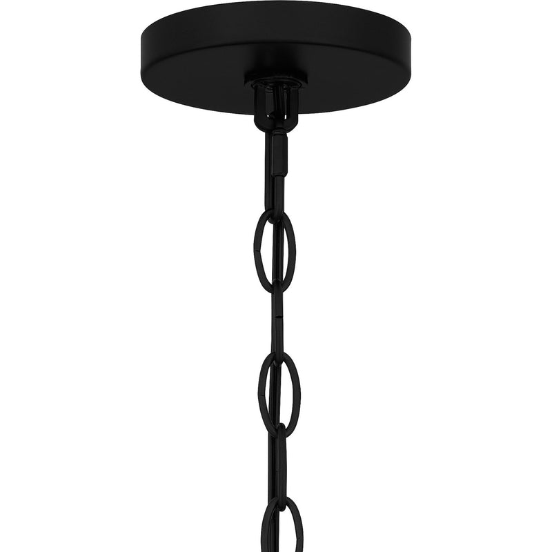 Quoizel NIE5025MBK Five Light Chandelier, Matte Black