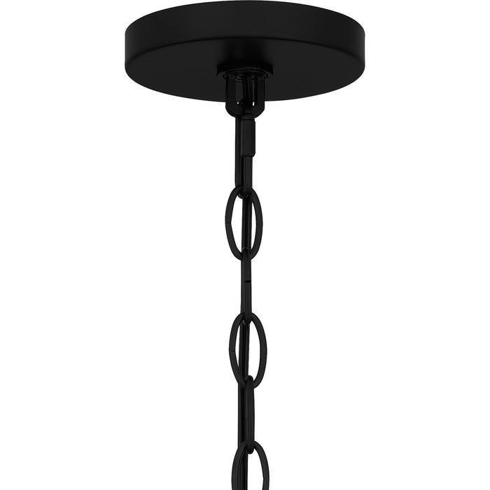 Quoizel NIE5025MBK Five Light Chandelier, Matte Black